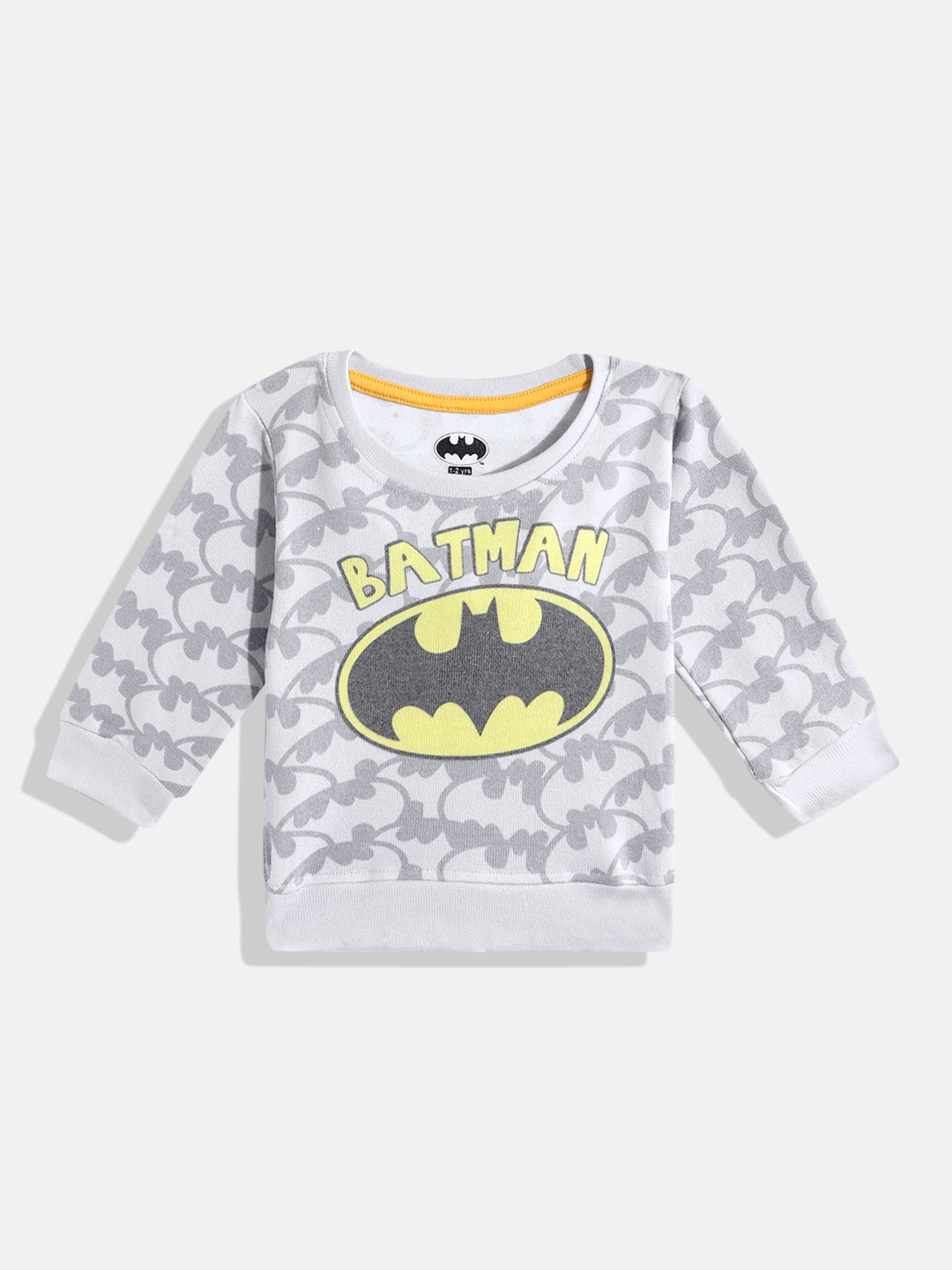 

Eteenz Boys Batman Printed Cotton Sweatshirt, Grey