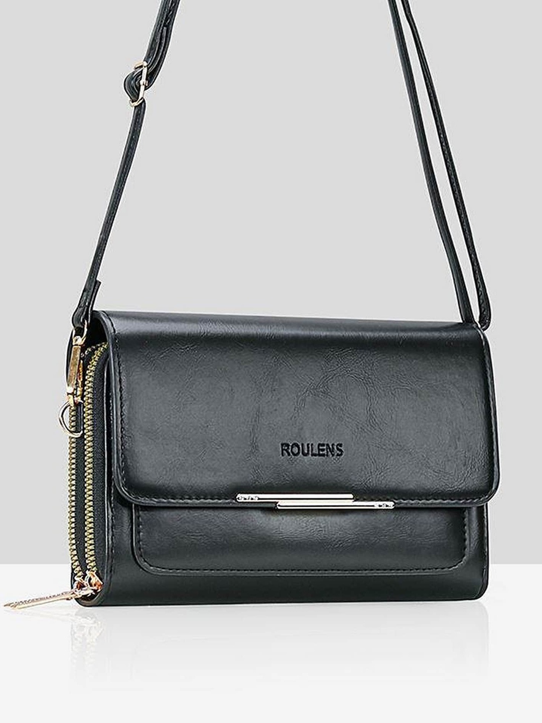 

Diva Dale Black PU Sling Bag