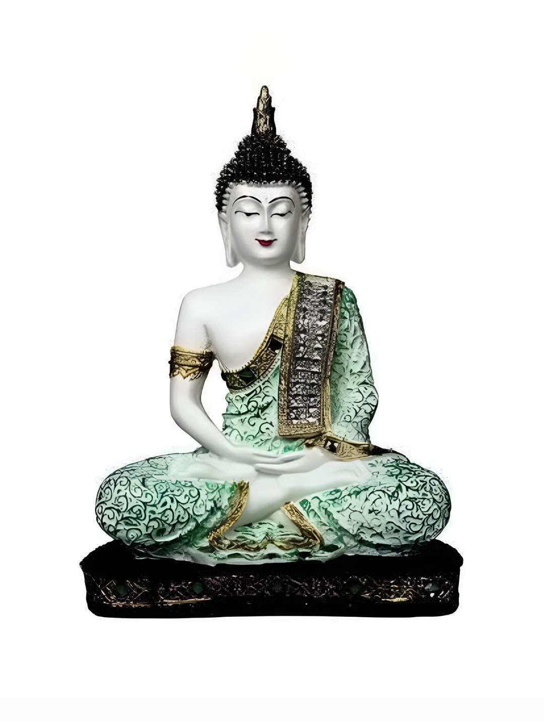 

Goldiluxe White & Green Buddha Showpiece