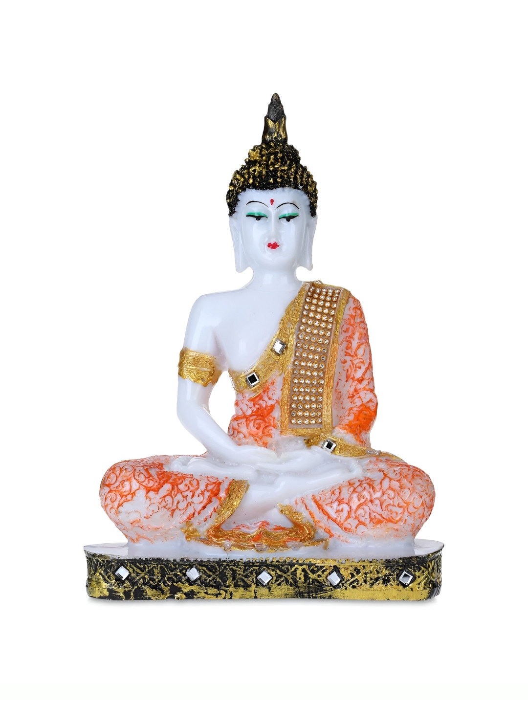 

Goldiluxe White Buddha Small Showpiece