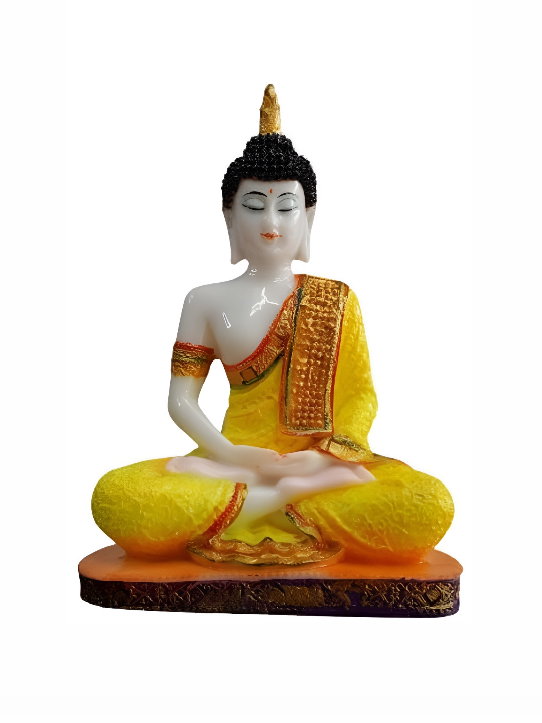 

Goldiluxe White & Yellow Buddha Showpiece