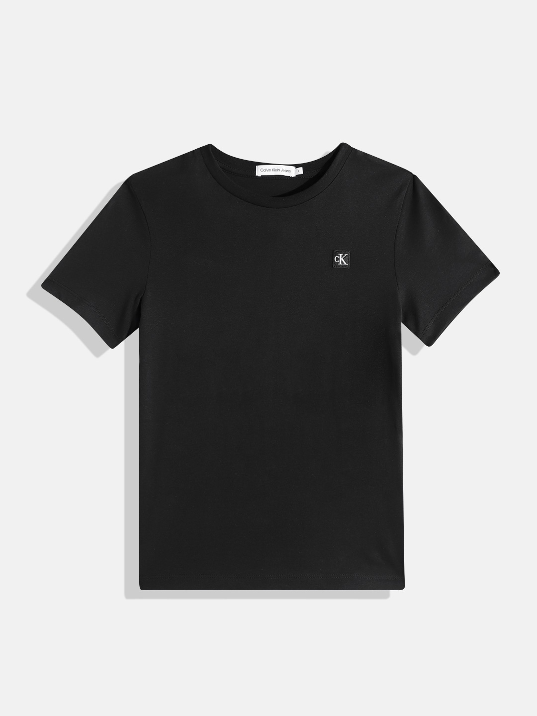 

Calvin Klein Jeans Kids Pure Cotton Round Neck T-shirt, Black
