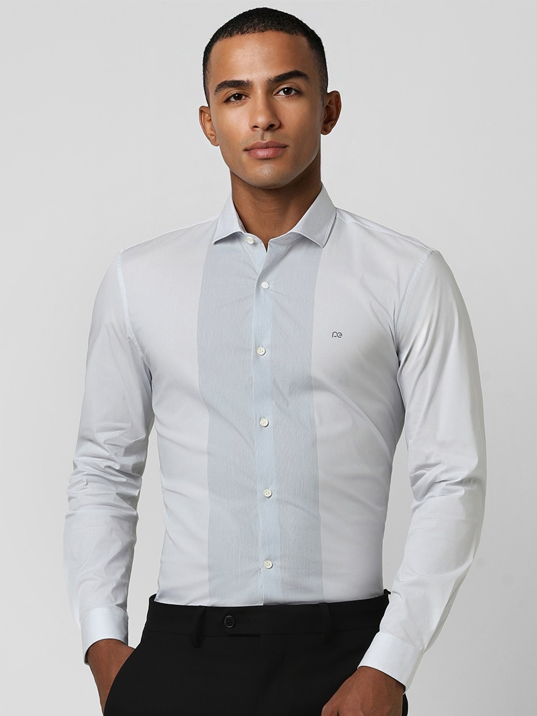 

Peter England Slim Fit Striped Formal Shirt, White