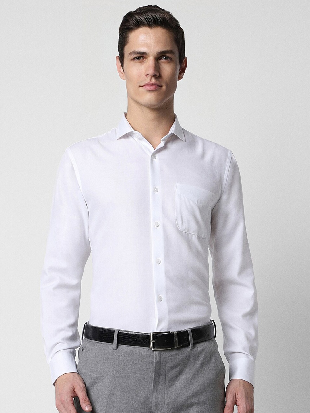 

Peter England Spread Collar Formal Shirt, White