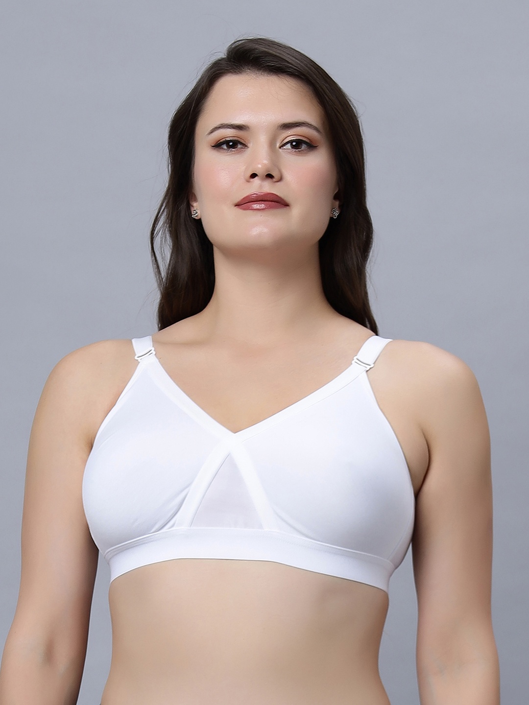 

In Care Full Coverage All Day Comfort Non Padded Non-Wired Cotton T-shirt Bra, White