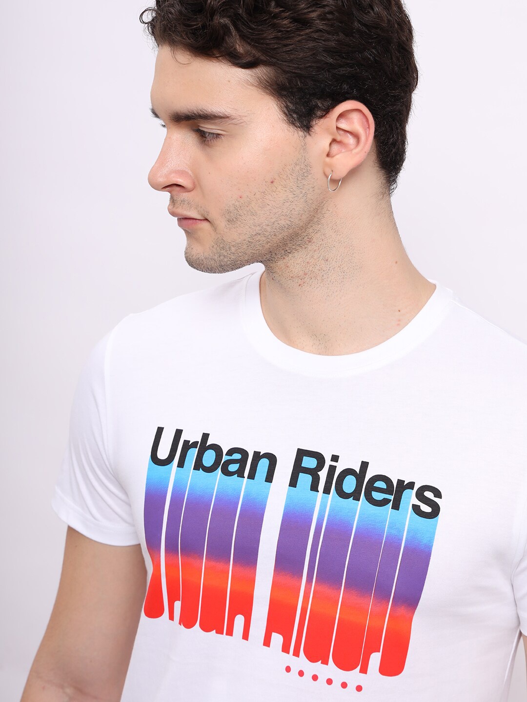 

Lee Typography Printed Slim Fit Cotton T-shirt, White