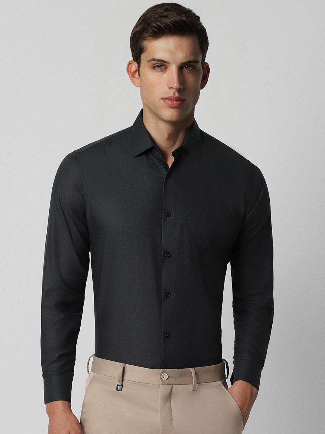 

Van Heusen Men Black Party Shirt