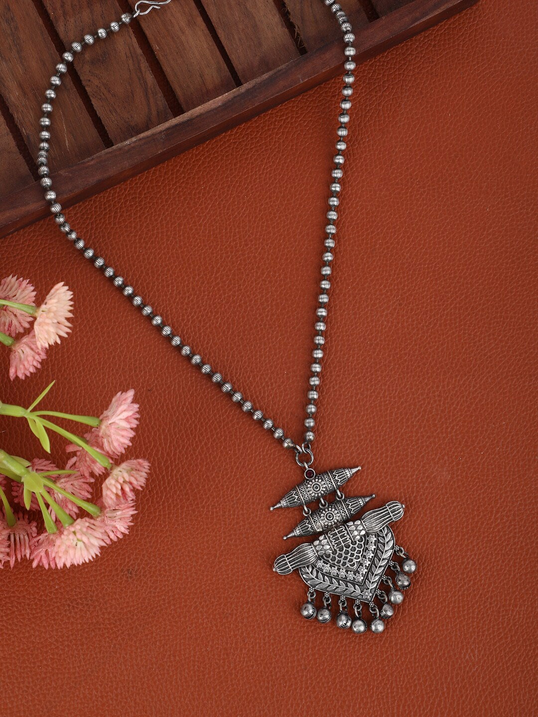 

Anouk Silver Plated Oxidised German Silver Necklace