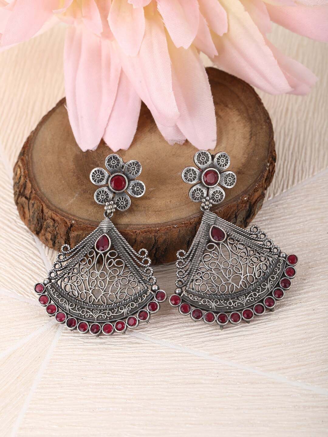 

Anouk Red & Grey Earrings