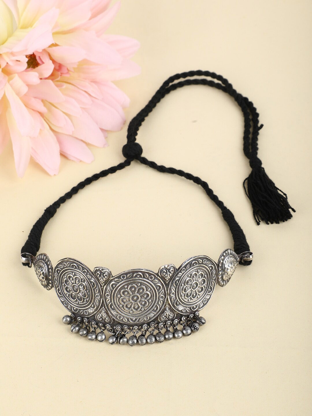 

Anouk Silver-Plated Oxidised Necklace