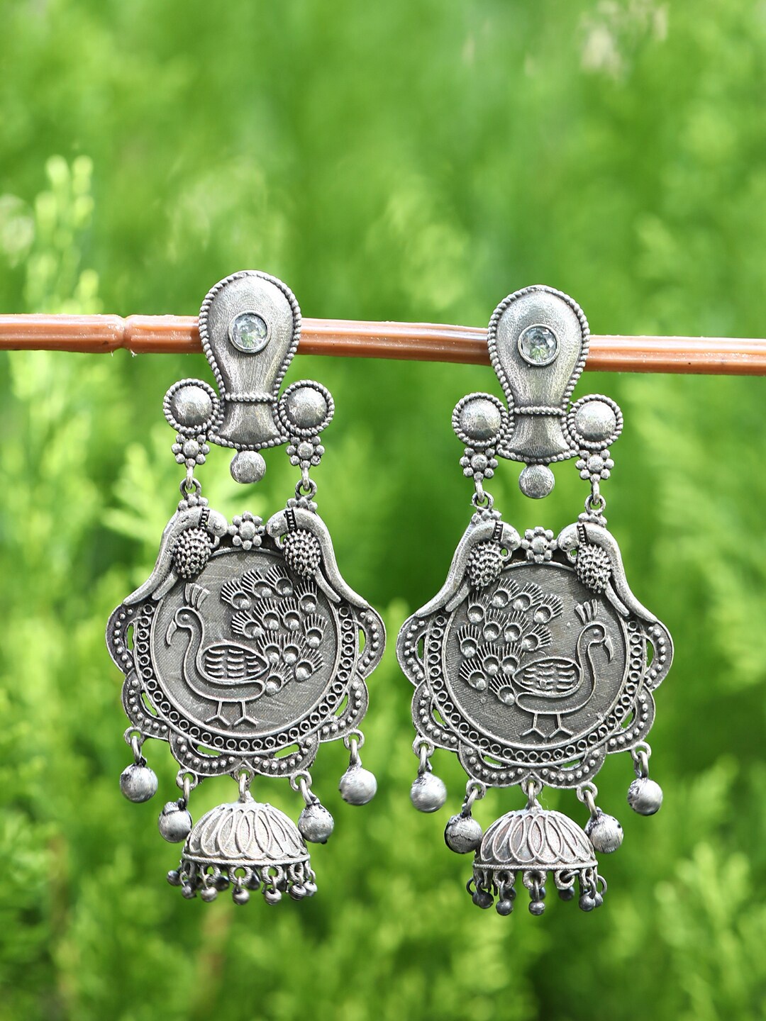 

Anouk Silver-Toned Silver-Plated Drop Earrings