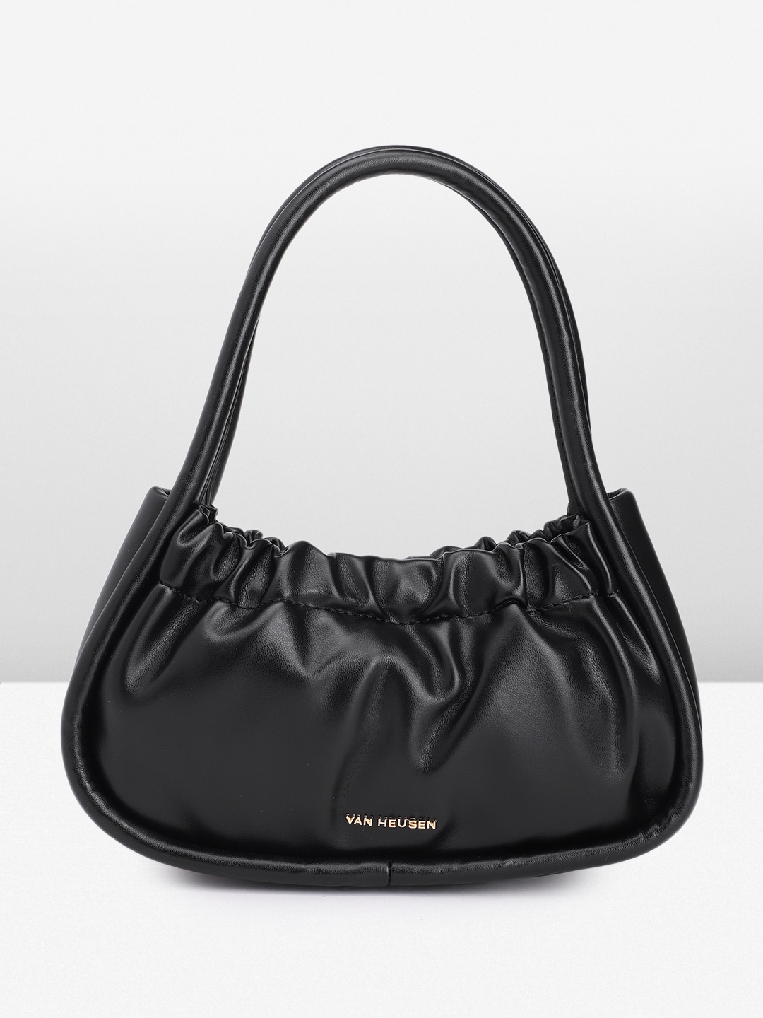 

Van Heusen Women Solid Handheld Bag, Black