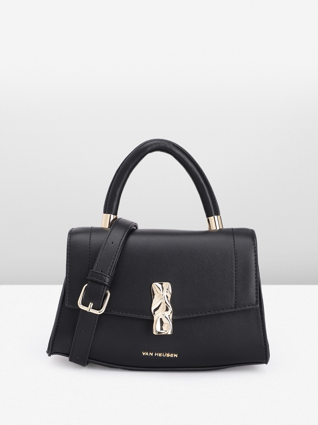 

Van Heusen Women Solid Satchel, Black