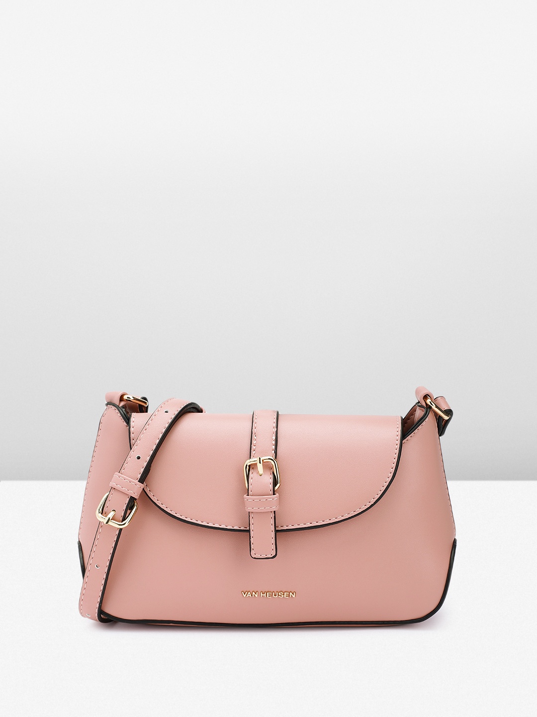 

Van Heusen Women Solid Sling Bag, Pink