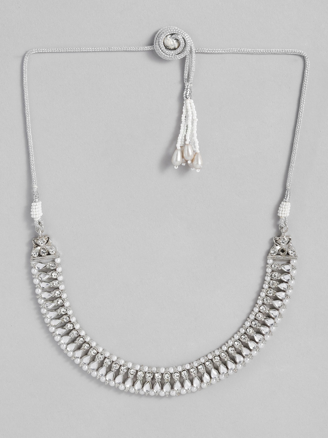 

Anouk Silver-Plated Artificial Beads & Stones Necklace