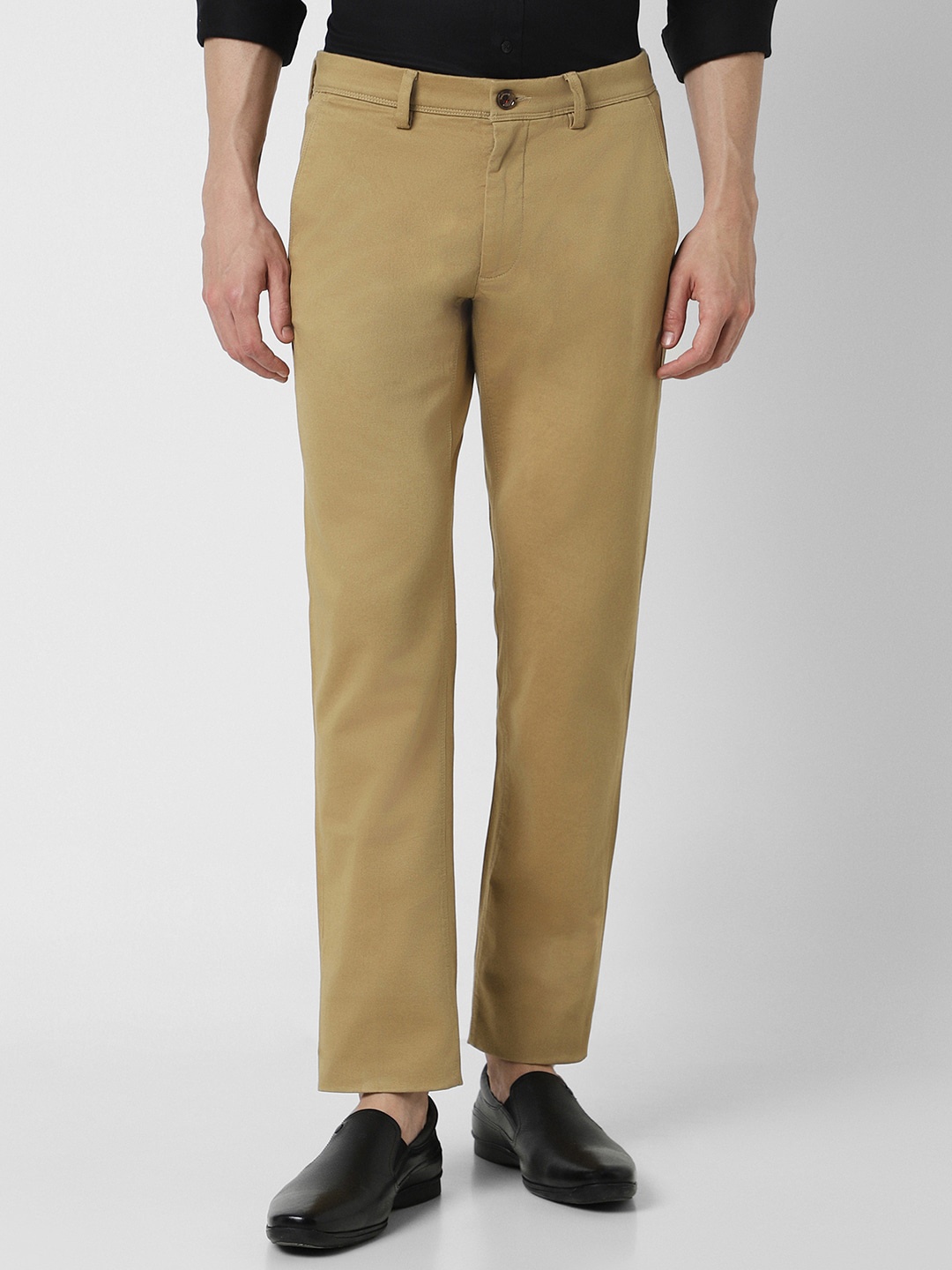 

Van Heusen Sport Men Mid-Rise Slim Fit Trousers, Brown