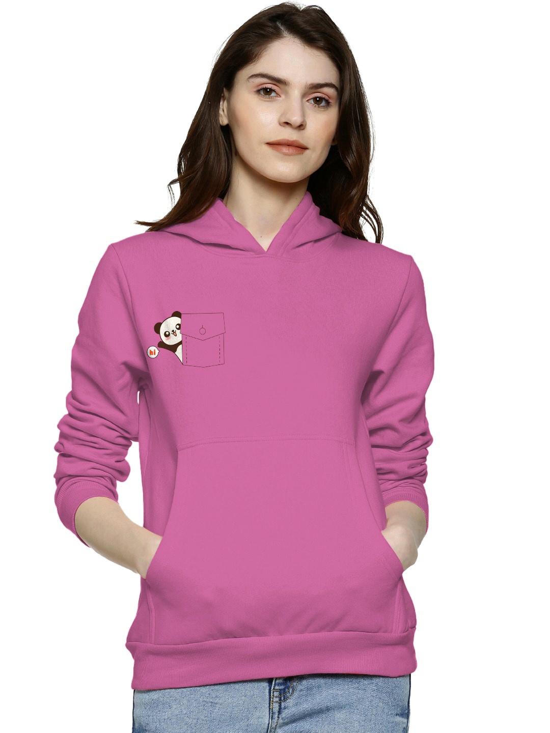 

BAESD Kung Fu Panda Printed Hooded Cotton Pullover Sweatshirt, Purple