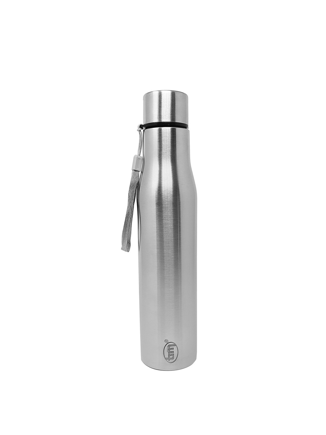 

TRM Silver Toned Single Walled Stainless Steel Water Bottle 1 L