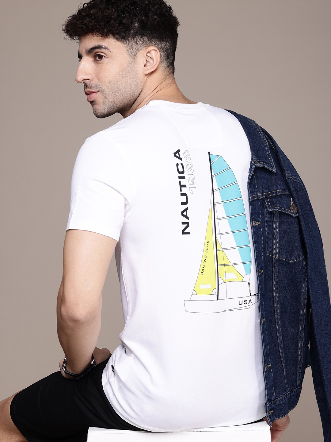 

Nautica Graphic Printed T-shirt, White