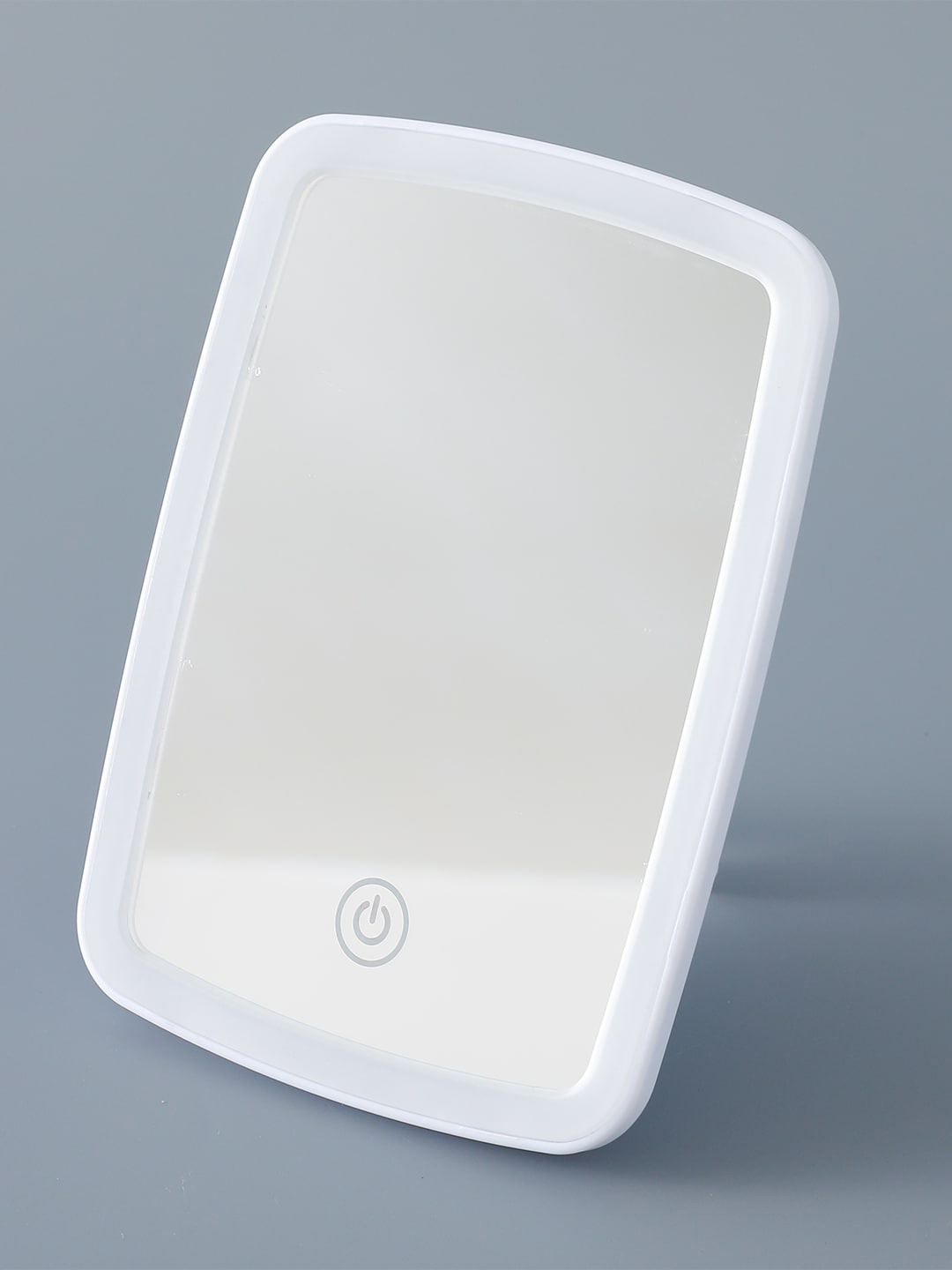 

Kuber Industries White Rectangular Makeup Mirror With LED Light