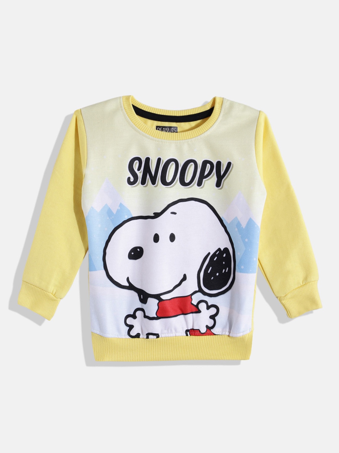 

Eteenz Girls Cotton Snoopy Printed Sweatshirt, Yellow