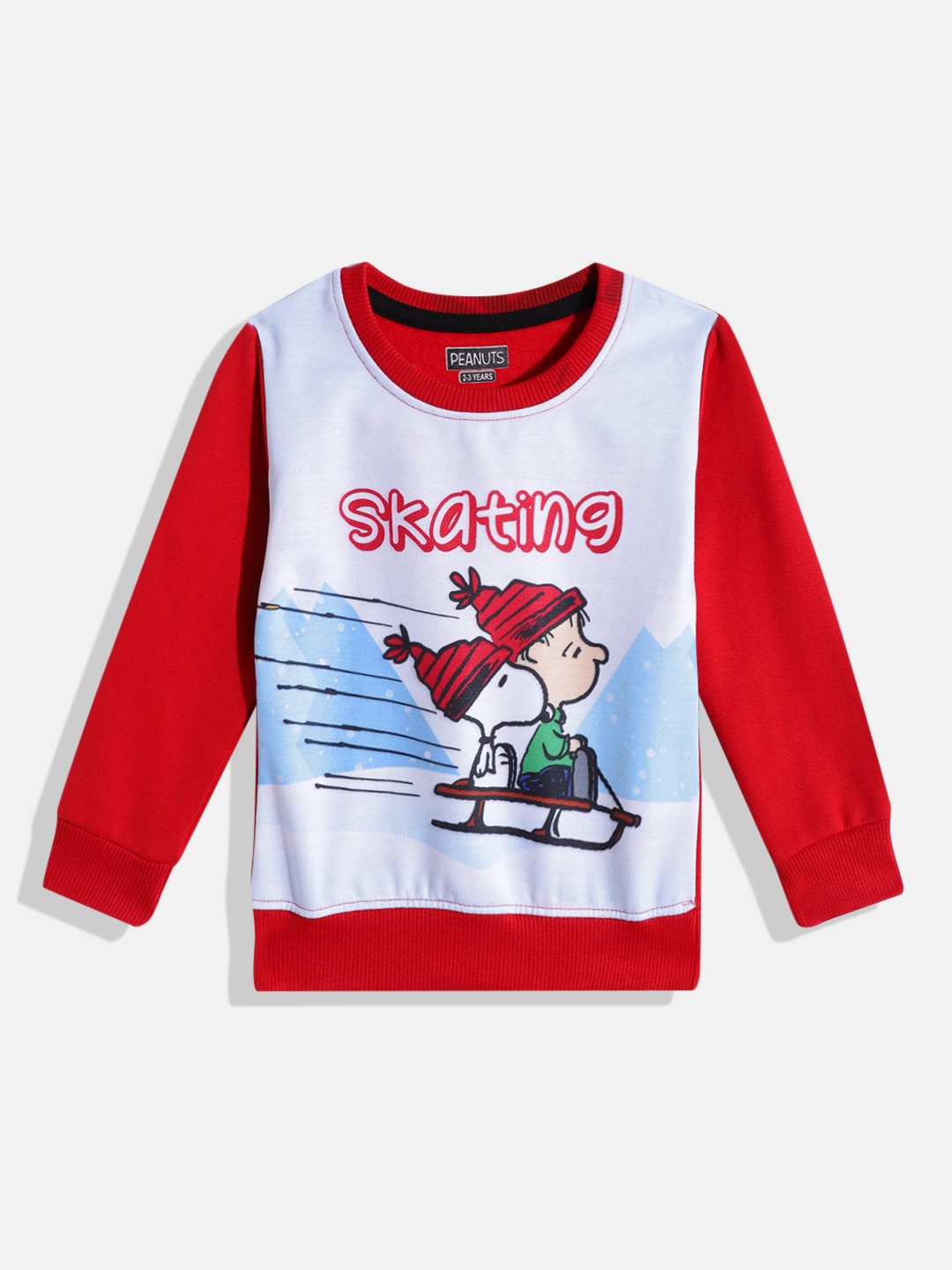 

Eteenz Girls Snoopy Cotton Printed Sweatshirt, Red