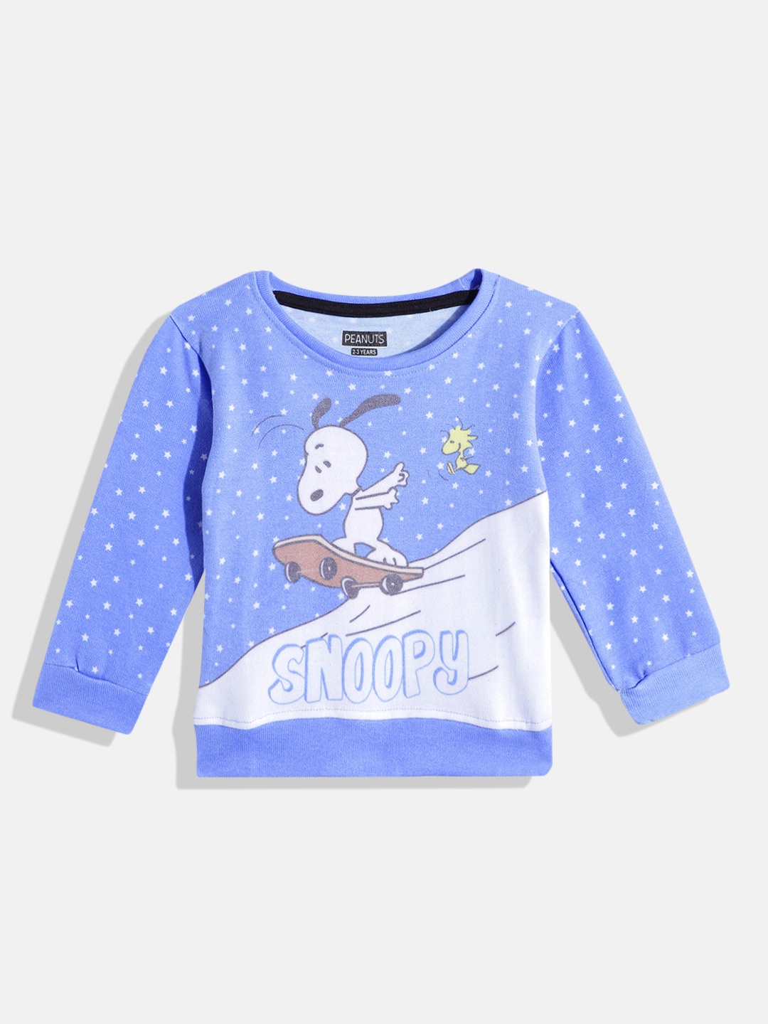

Eteenz Girls Snoopy Cotton Printed Sweatshirt, Blue