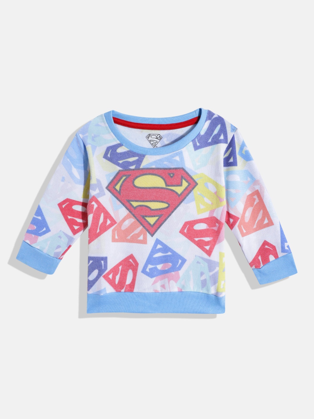 

Eteenz Girls Superman Printed Cotton Sweatshirt, White