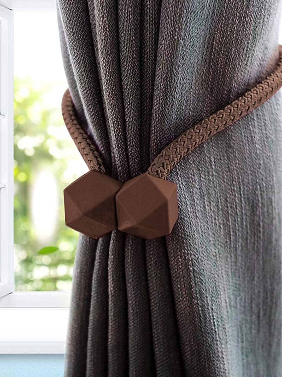 

HomeCloud 2 Pieces Brown Curtain Magnetic Tiebacks