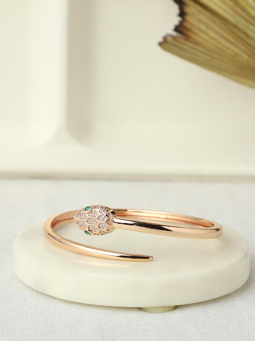 

PATOLA BY VJ Women Rose Gold-Plated Bangle-Style Bracelet