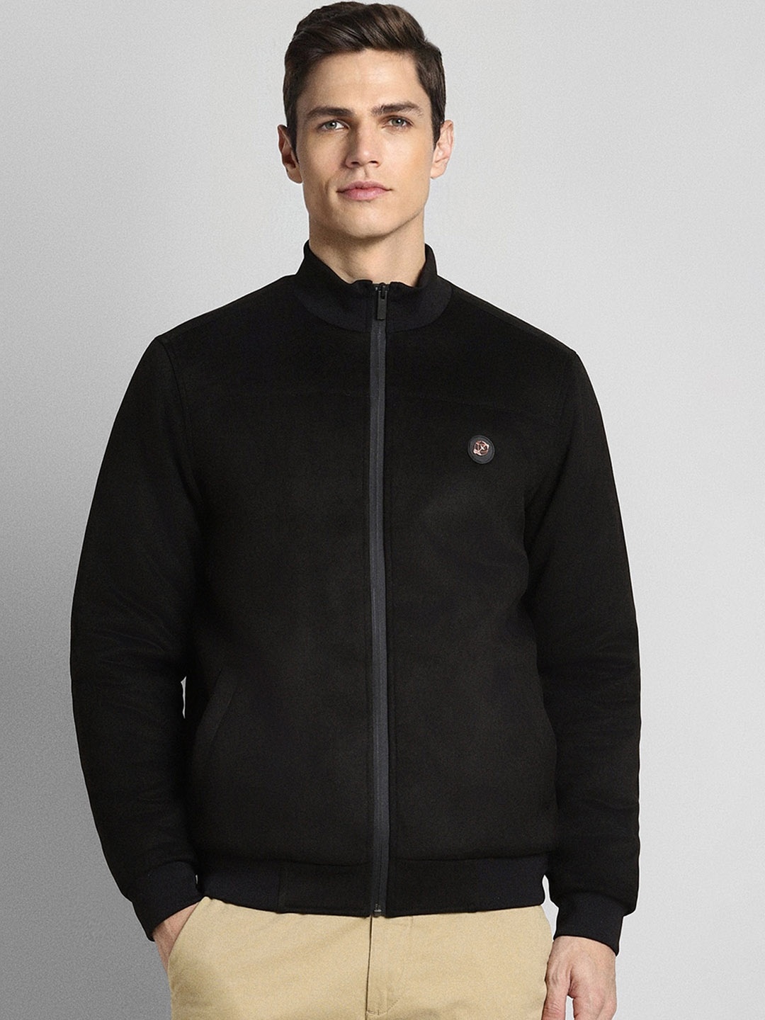 

SIMON CARTER LONDON Mock Collar Sporty Jacket, Black