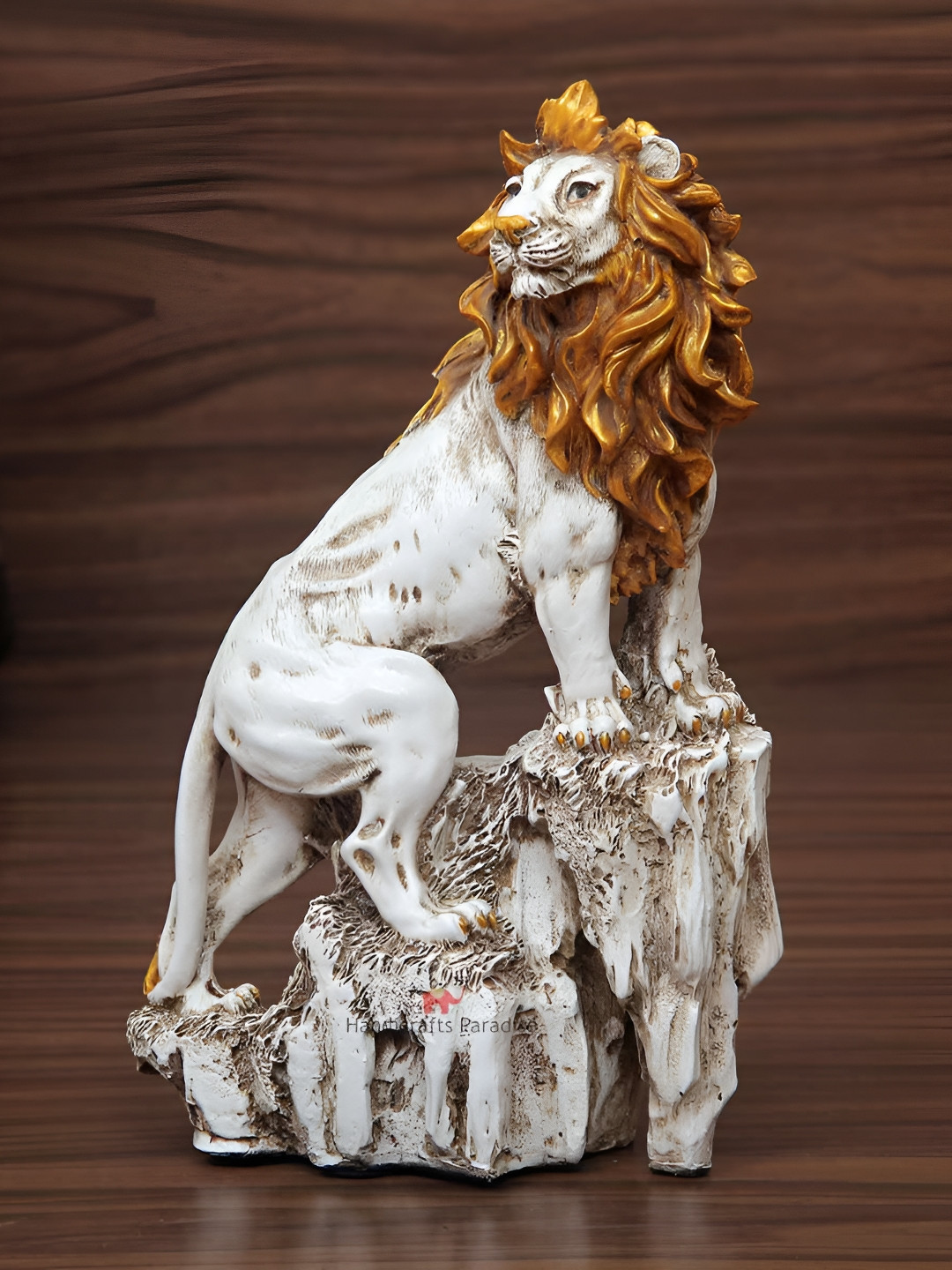

HANDICRAFTS PARADISE White Lion Showpiece