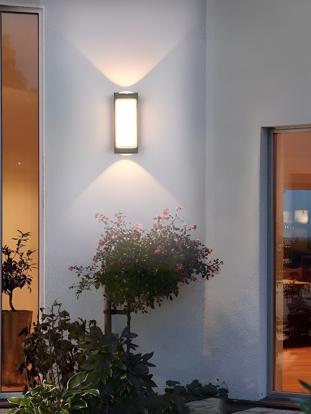 

blissbells Black Outdoor Garden Light LED Wall Lamp