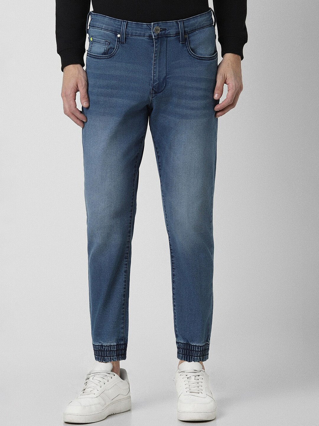 

Peter England Casuals Men Mid-Rise Clean Look Stretchable Jeans, Blue
