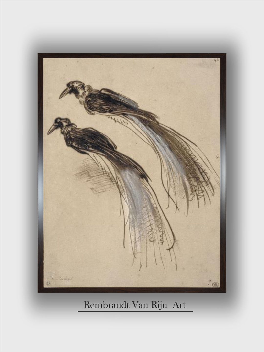 

The Art House Black Wooden Painting Wall Art