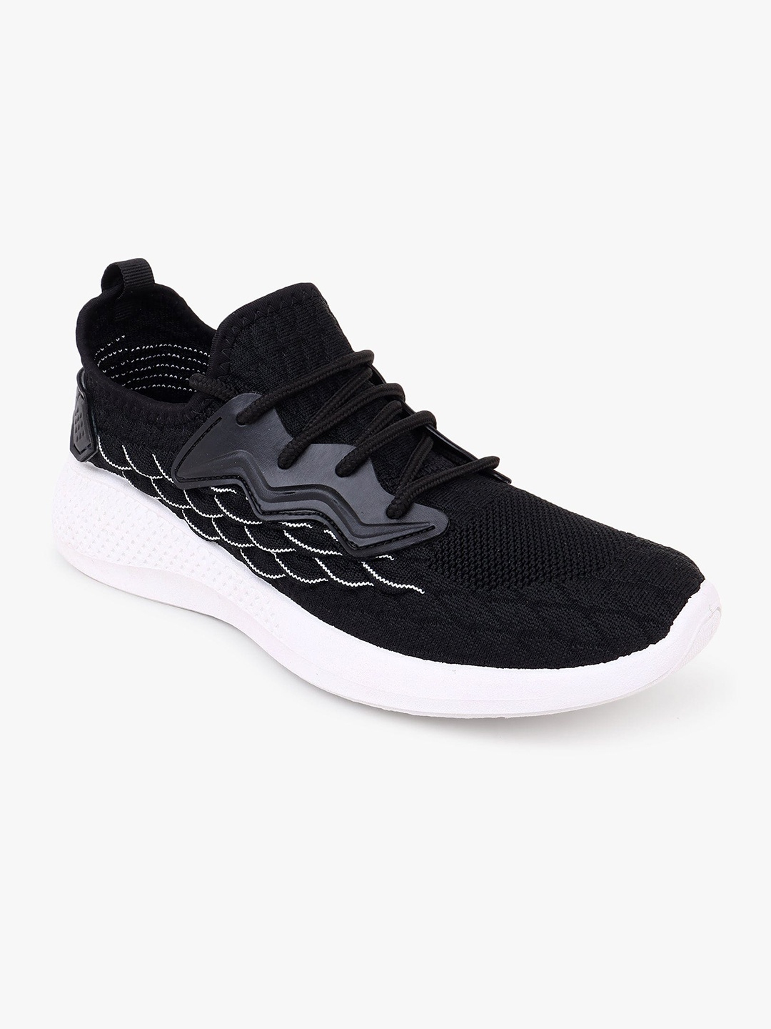 

Trenz Men Mesh Running Shoes, Black