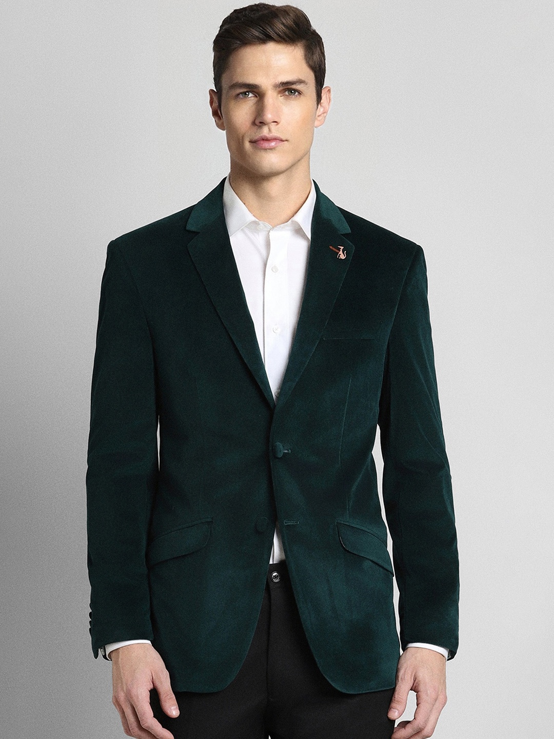 

SIMON CARTER LONDON Slim Fit Single Breasted Blazer, Green