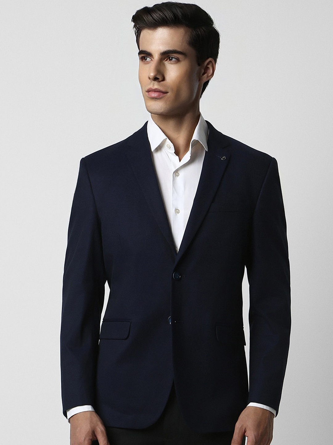 

Van Heusen Single-Breasted Slim-Fit Formal Blazer, Navy blue