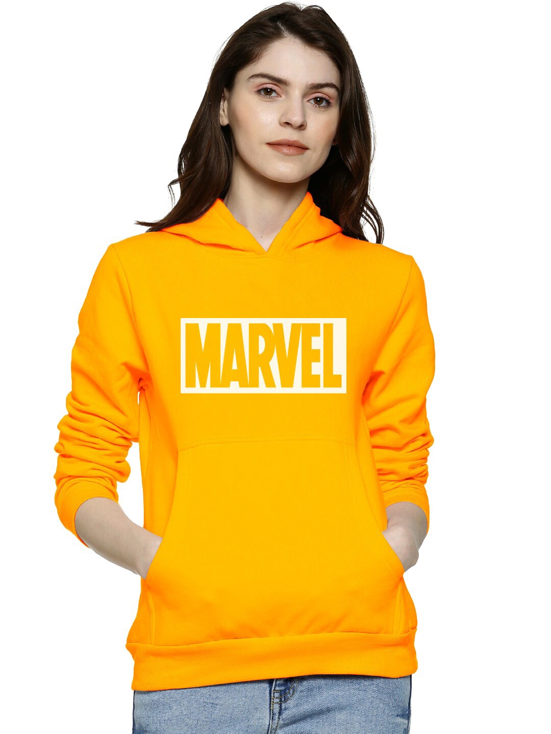 

BAESD Hooded Cotton Pullover Sweatshirt, Yellow