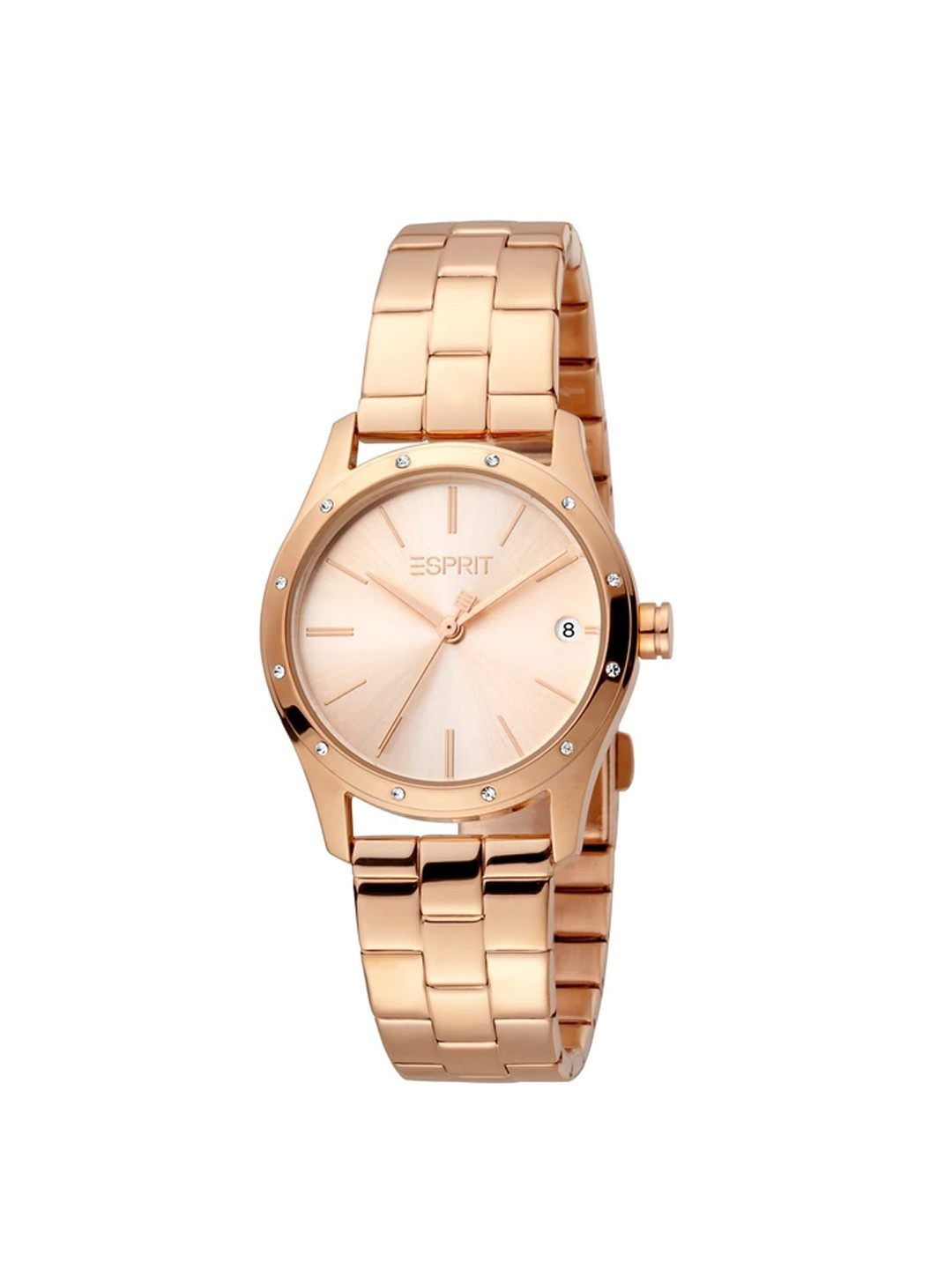 

ESPRIT Women Embellished Dial & Stainless Steel Straps Analogue Watch ES1L223M0085, Rose gold