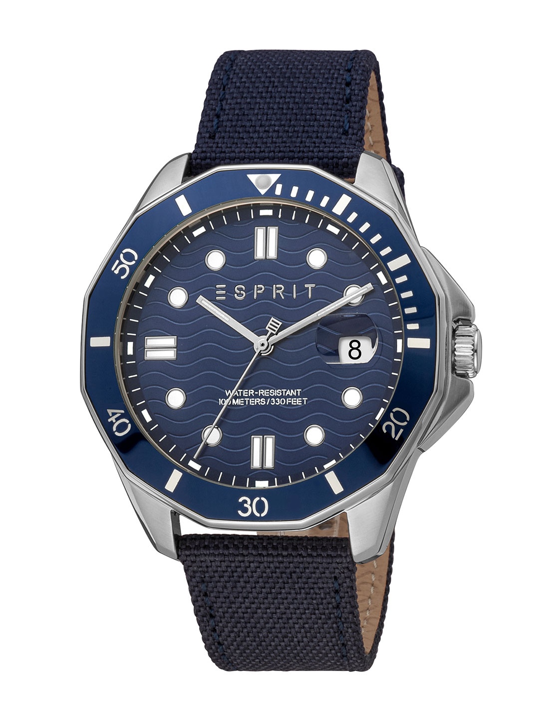 

ESPRIT Men Brass Dial & Straps Analogue Watch ES1G390L0015, Blue
