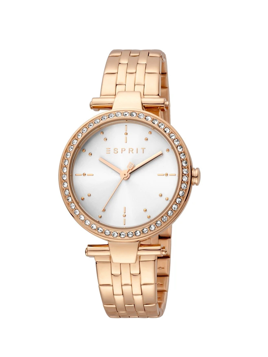 

ESPRIT Women Brass Dial & Stainless Steel Straps Analogue Watch ES1L153M1045, Rose gold