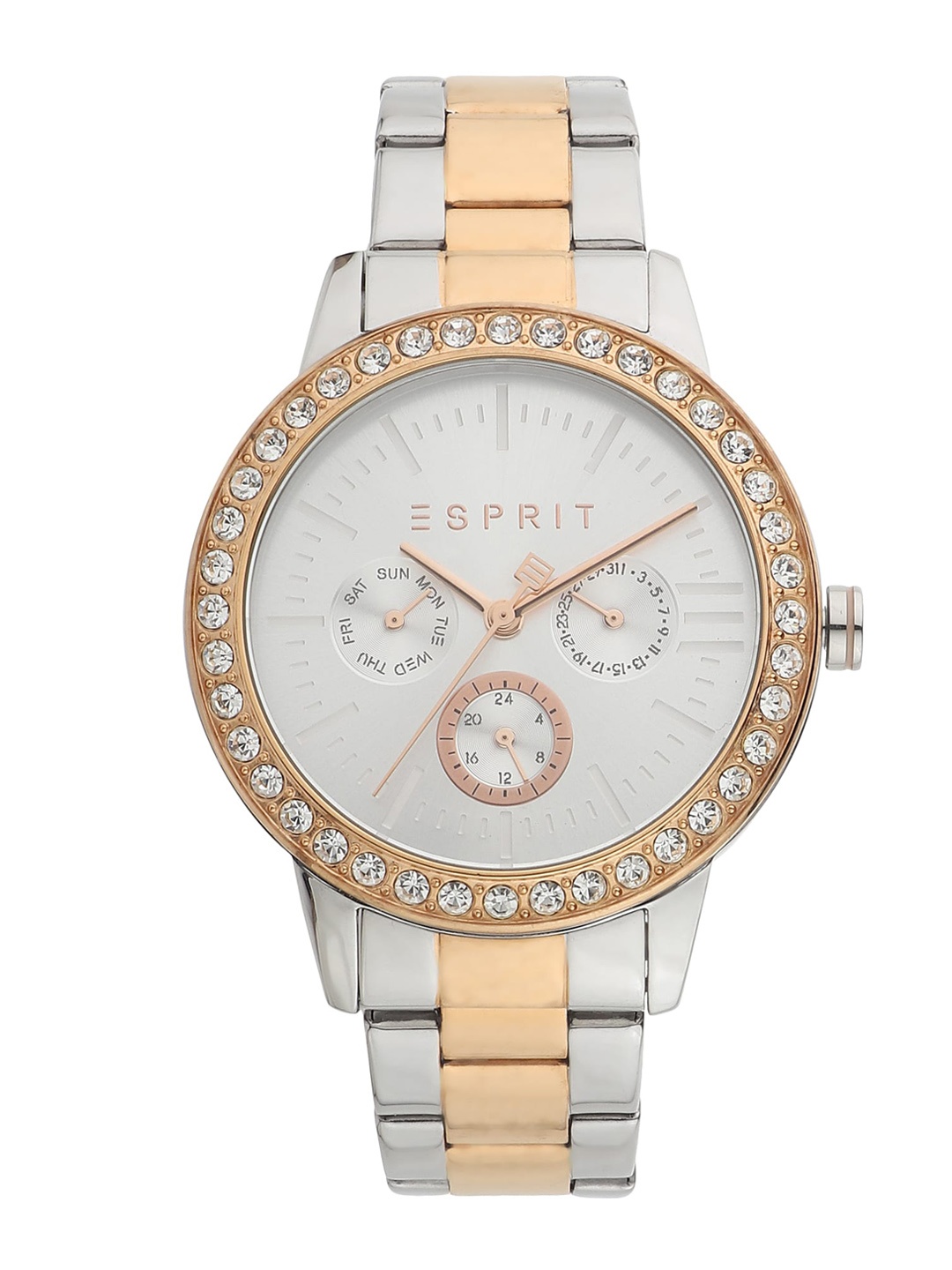 

ESPRIT Women Stainless Steel Bracelet Style Straps Analogue Watch ES1L138M0105, Silver