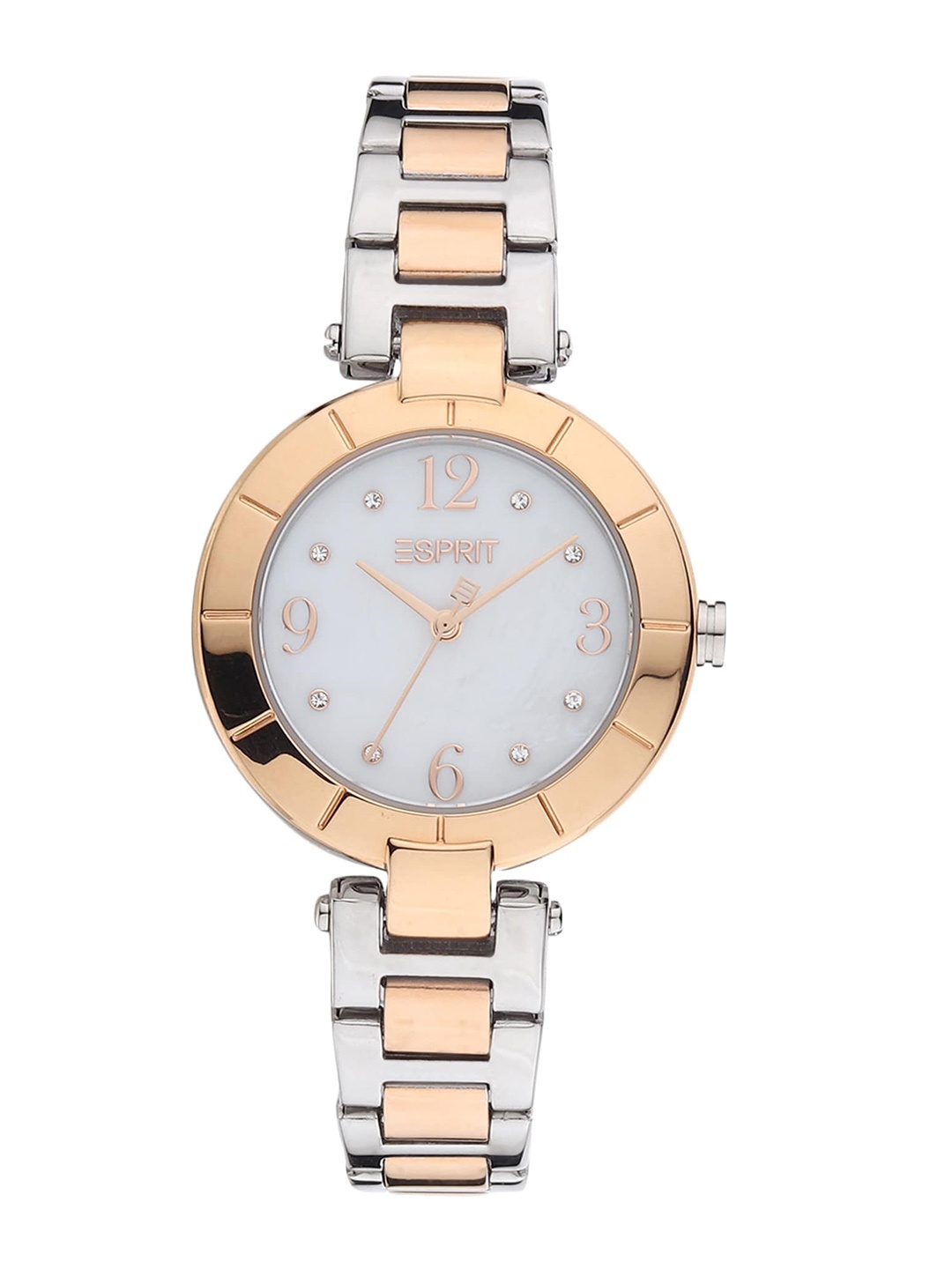 

ESPRIT Women Brass Dial & Stainless Steel Straps Analogue Watch ES1L288M0085, White