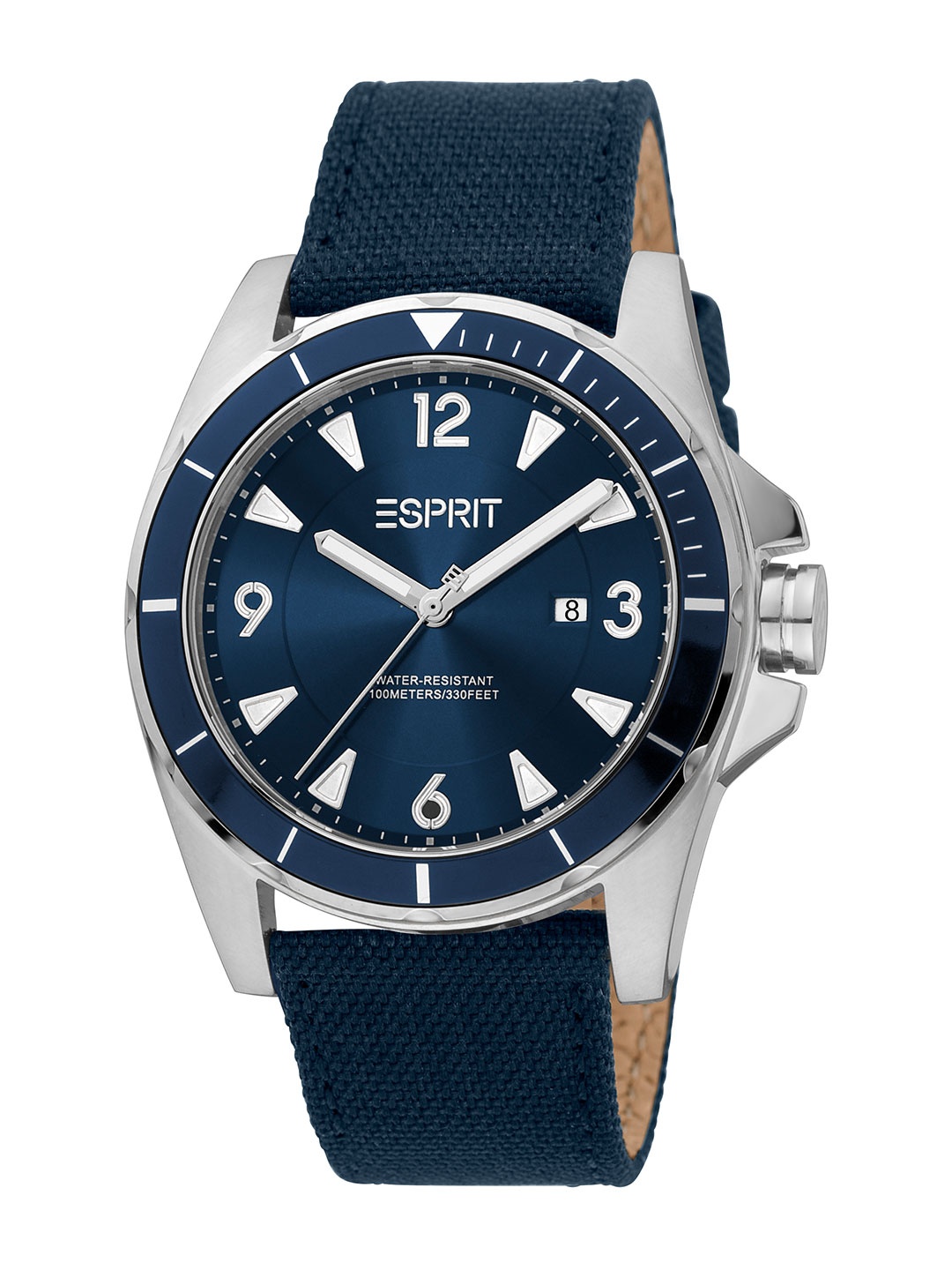 

ESPRIT Men Brass Dial & Straps Analogue Watch ES1G322L0025, Navy blue