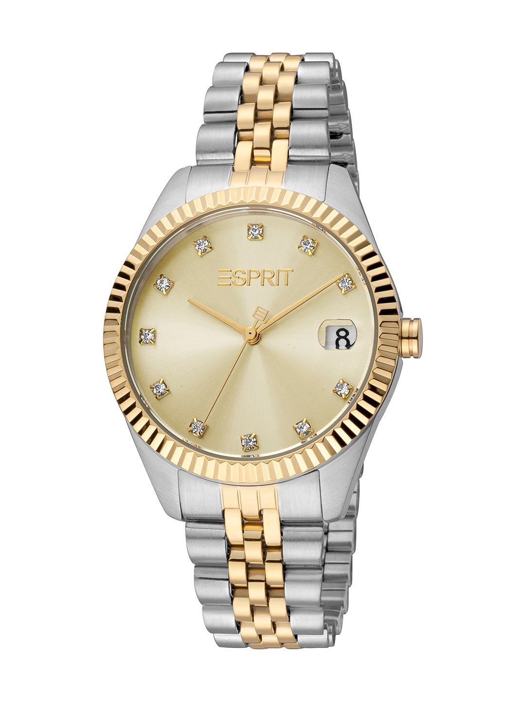 

ESPRIT Women Stainless Steel Bracelet Style Straps Analogue Watch ES1L379M0065, Gold