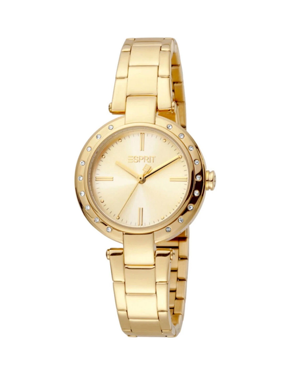 

ESPRIT Women Embellished Dial & Stainless Steel Straps Analogue Watch ES1L230M0055, Gold