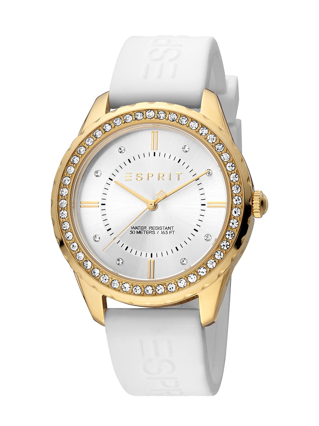 

ESPRIT Women Embellished Analogue Watch ES1L353P0115, White