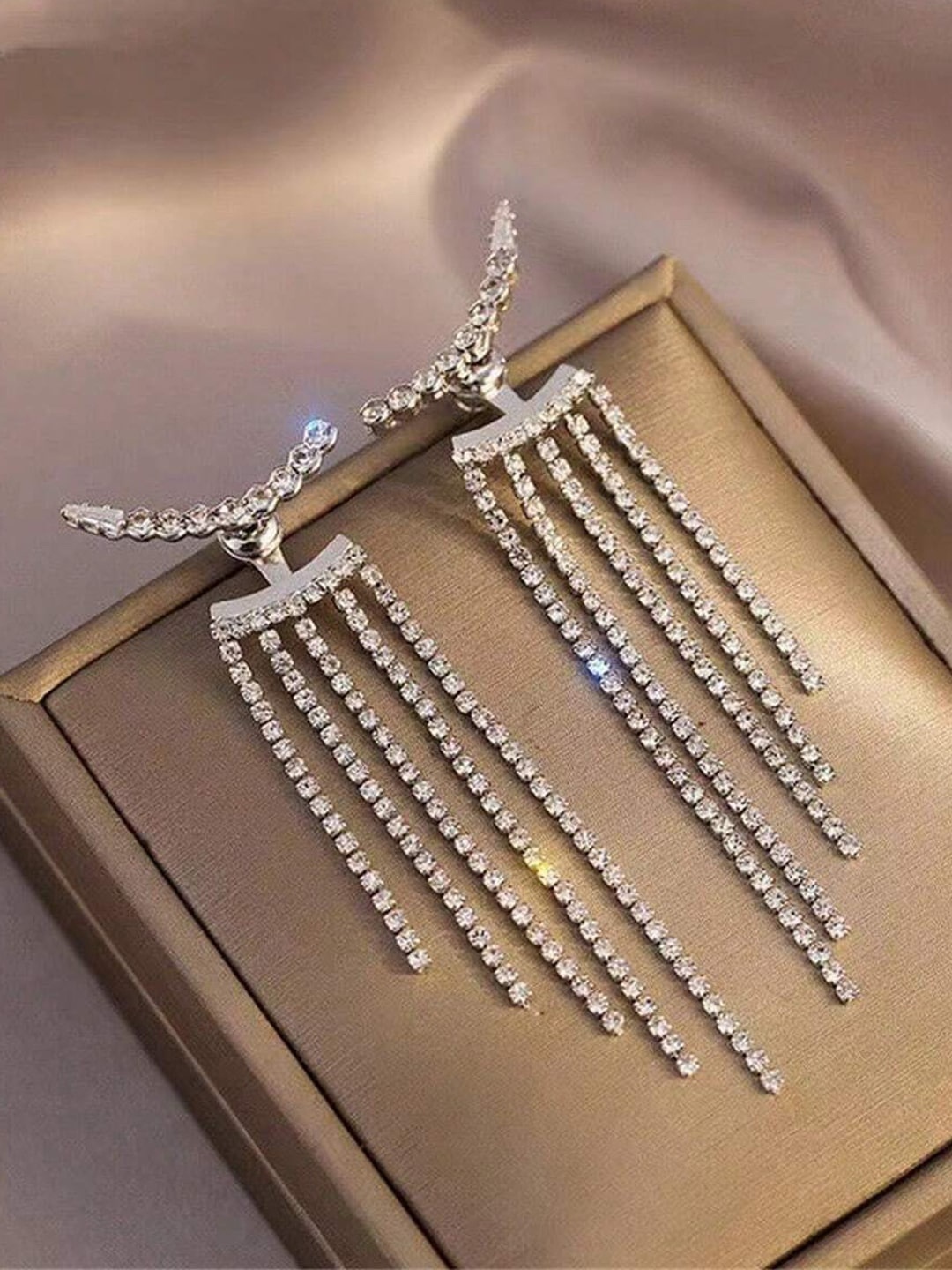 FIMBUL Silver Plated Drop Earrings