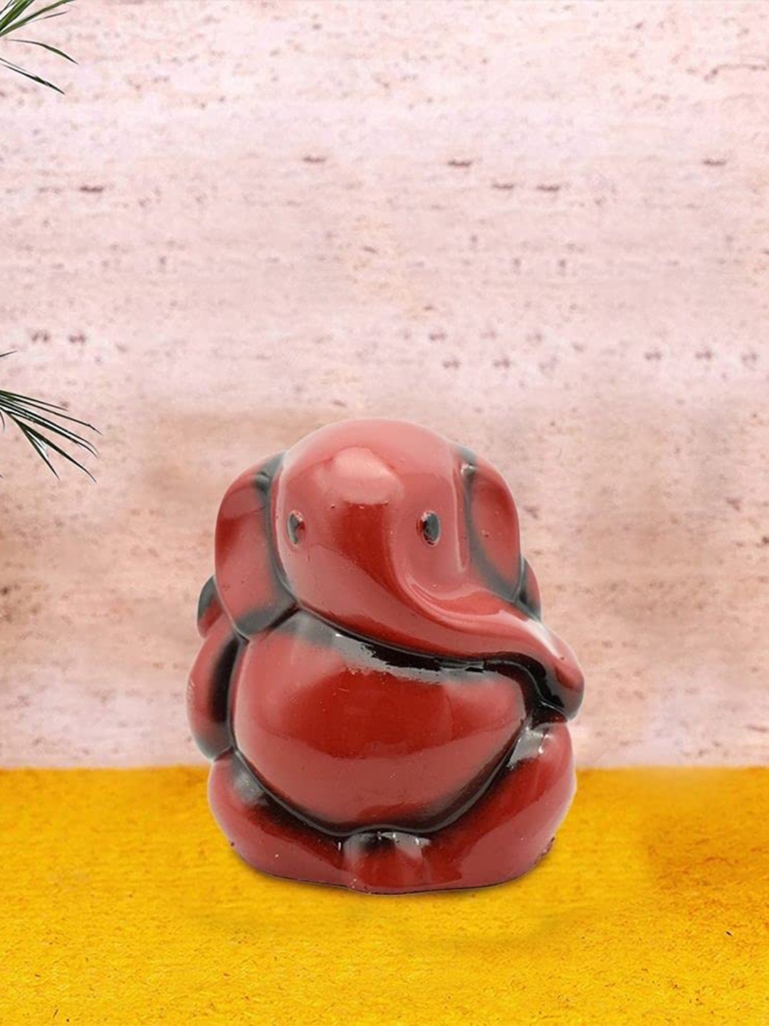 

PujaNPujari Brown Textured Ganesha Idol Showpiece